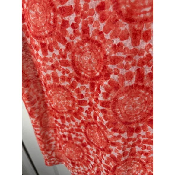 Short Sleeve Tee in Orange and White - Picture 4 of 5